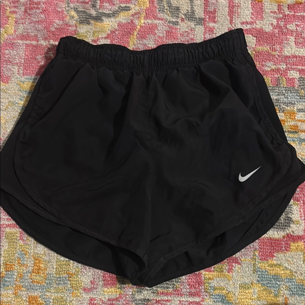 Nike Black Athletic Shorts Lightweight Tempo Style